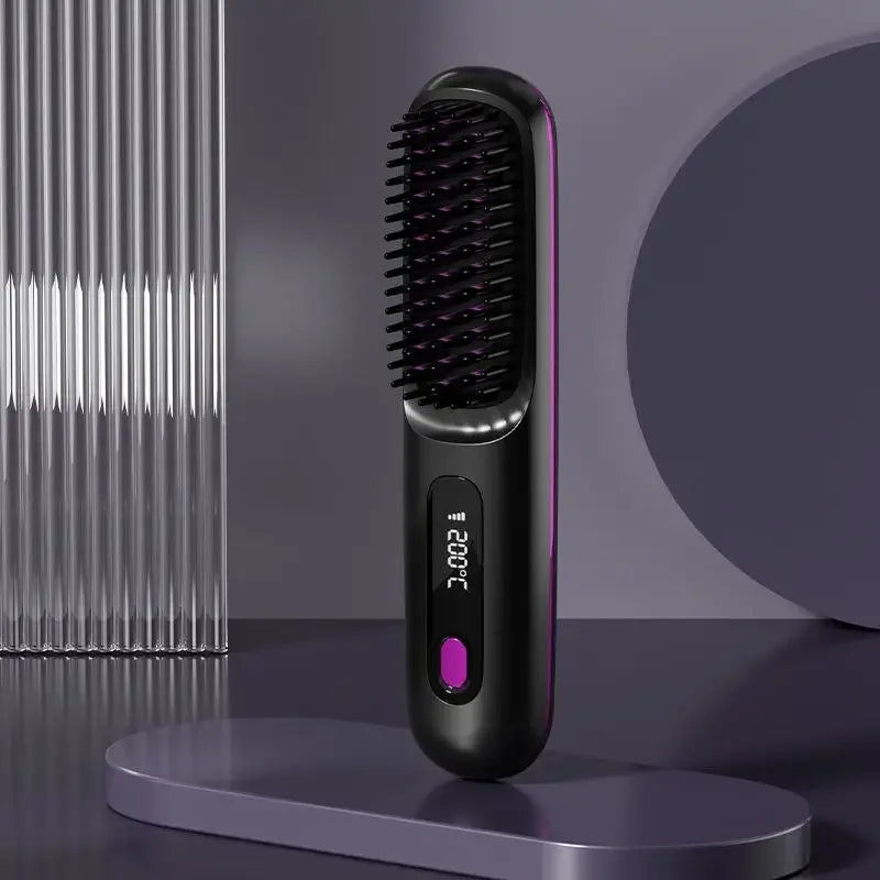 Glissara | Kabelloses Haarglätteisen | USB-Ladefunktion & LCD-Display | Keramik & Ionen-Technologie