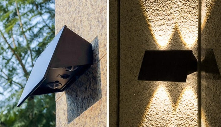 Solar-Wandleuchte LumoGuard | Mit Bewegungssensor | Wetterfest IP65 | LED Warm-/Kaltweiß | Für Außenbereiche