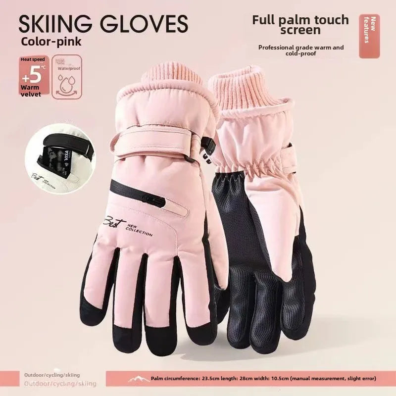 GlacioShield Pro Gloves | Wasserdichte Winterhandschuhe | Touchscreen & Anti-Rutsch | Warmes Fleecefutter für Skifahren, Radfahren & Outdoor