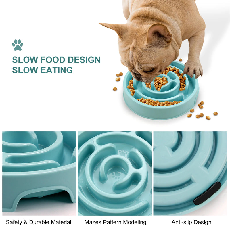 SnackMaze Bowl | Anti-Schling Napf für Hunde & Katzen | Rutschfest & BPA-frei | Langsames Fressen für gesunde Verdauung