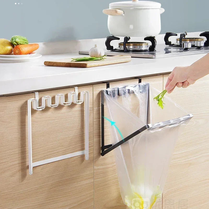 CleanFold Faltbarer Müllbeutelhalter | Über-Tür Design | Platzsparend & Praktisch | Küche