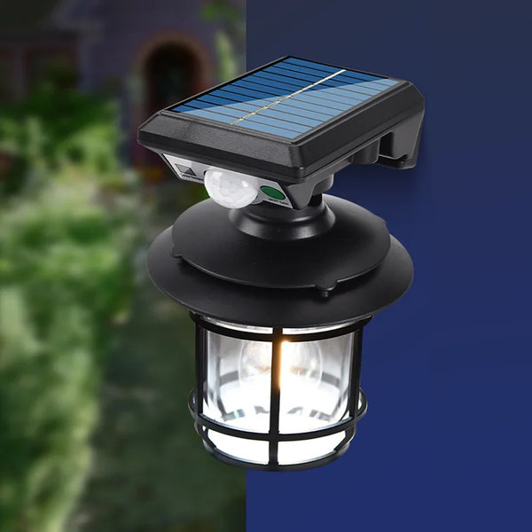 Solar Wandleuchte SafeLuma Sensor | IP65 Wasserdicht | Bewegungsmelder & Intelligente Lichtsteuerung | Für Garten, Hof & Terrasse