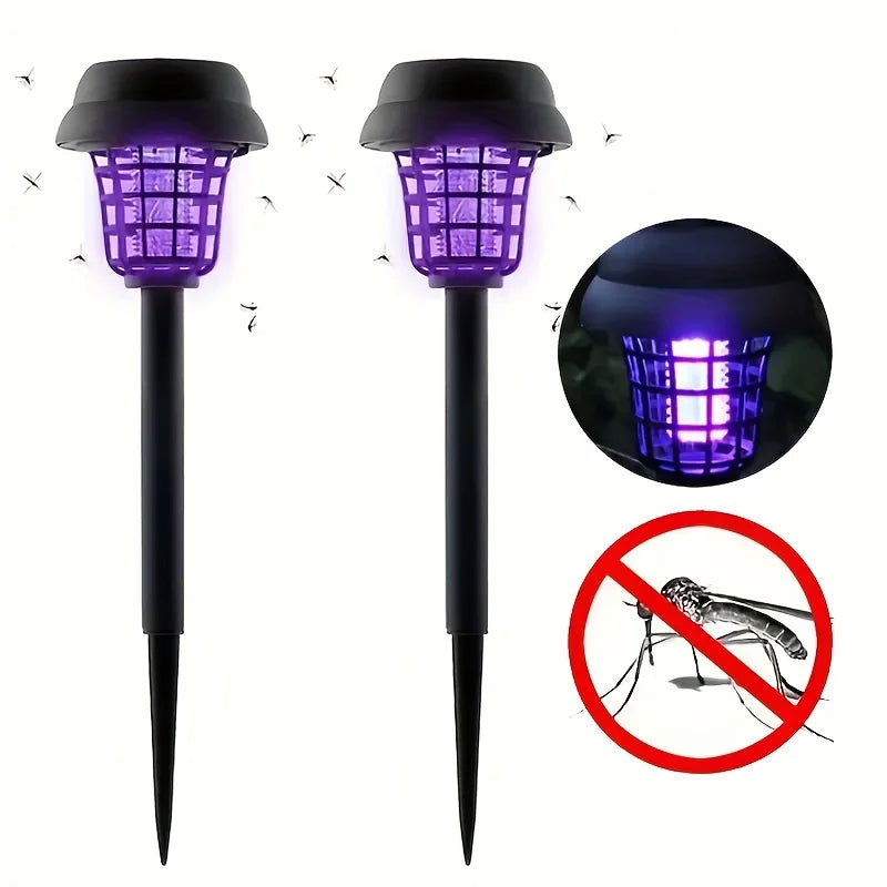 Solivora Solar Insektenvernichter | 2-in-1 Gartenlampe & Mückenfalle | IP65 Wasserdicht | Ohne Stromanschluss