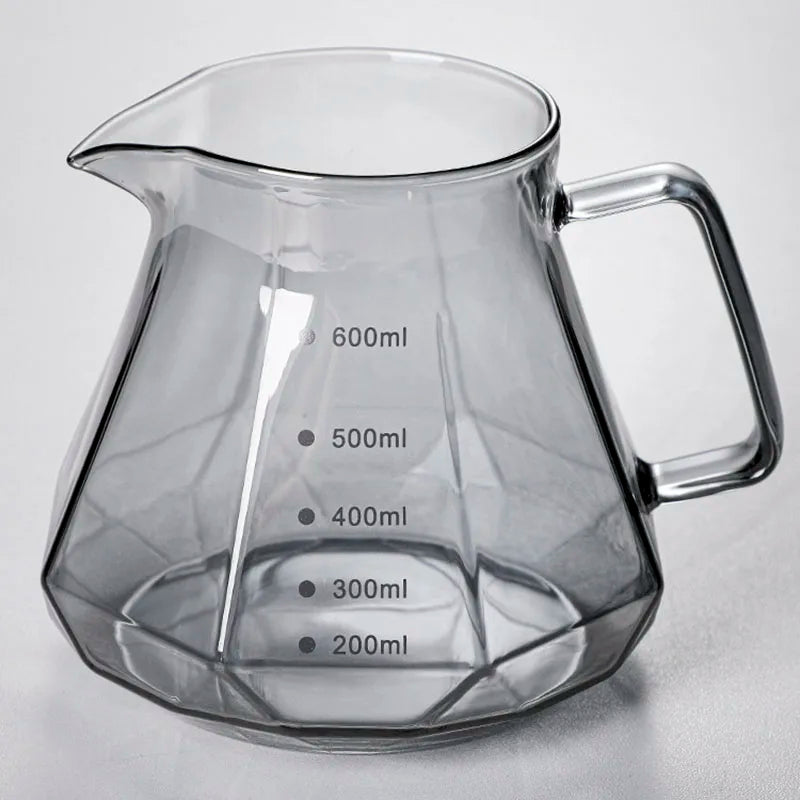 AromaCloud Kaffeekanne | Pour Over Set | Borosilikatglas | 400 ml & 600 ml