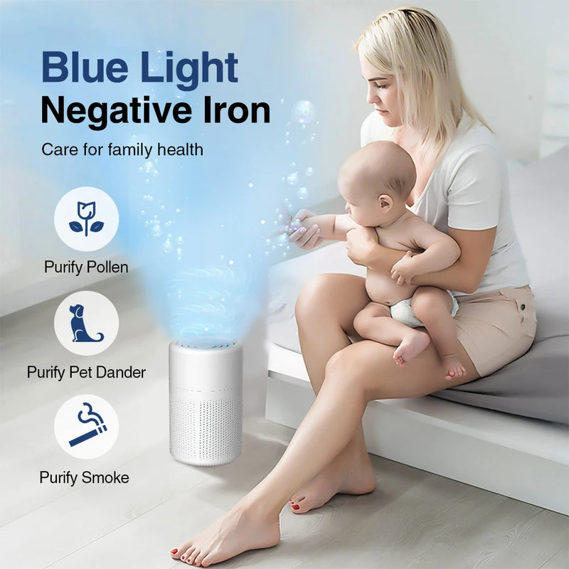 AirPure 360 | Tisch-Luftreiniger | HEPA H13 & Aktivkohle | USB Typ-C & Leiser Betrieb