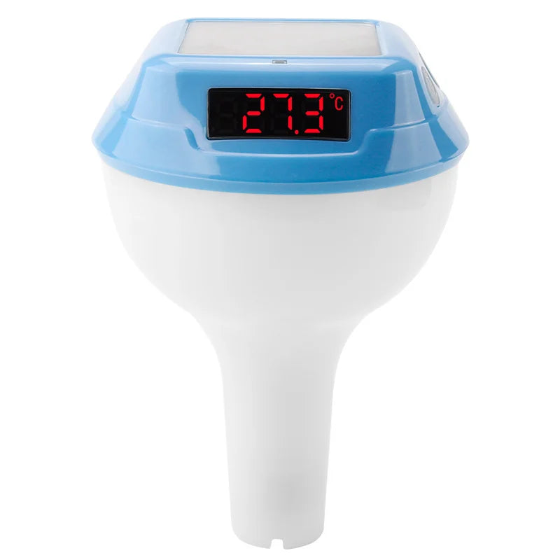 AquaSense SolarTemp Intelligentes Solar-Poolthermometer mit LED-Anzeige & 100 m Funk