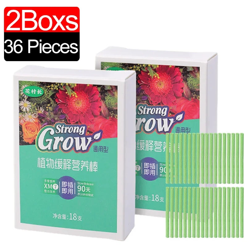 GrowLeaf Sticks | Pflanzendünger-Stäbchen für Topf- & Zimmerpflanzen | 7 cm | Für Anfänger & Profis | 18 Stück