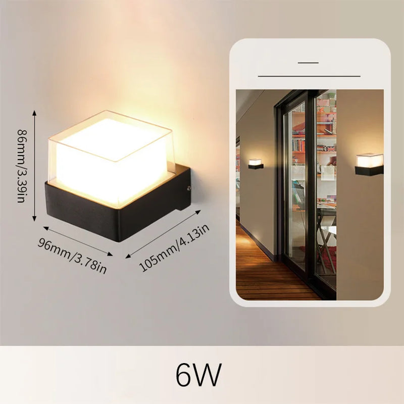 LED-Außenwandleuchte LumaGuard Pro | 6W/12W | IP66 Wasserdicht | Radarbewegungssensor & Dämmerungsschaltung