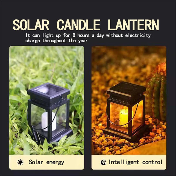 Lunera FlammeSol Solar LED Laterne mit Kerzeneffekt | IP44 Wasserdicht | Automatikfunktion | Für Garten, Terrasse & Balkon
