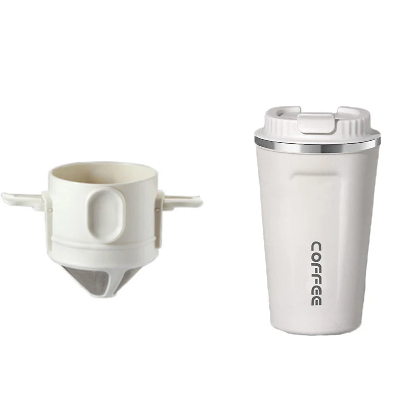 BrewViva Kaffee- & Teefilter Edelstahl | Wiederverwendbar & Tragbar | Für Becher & Kanne | 304er Edelstahl
