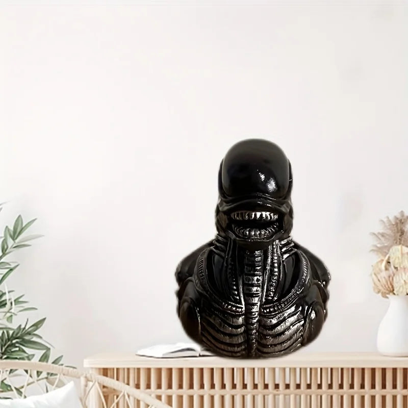 Alien Duck Resin Figur | Lustige Außerirdische Ente | Harz-Deko für Schreibtisch, Auto & Zuhause