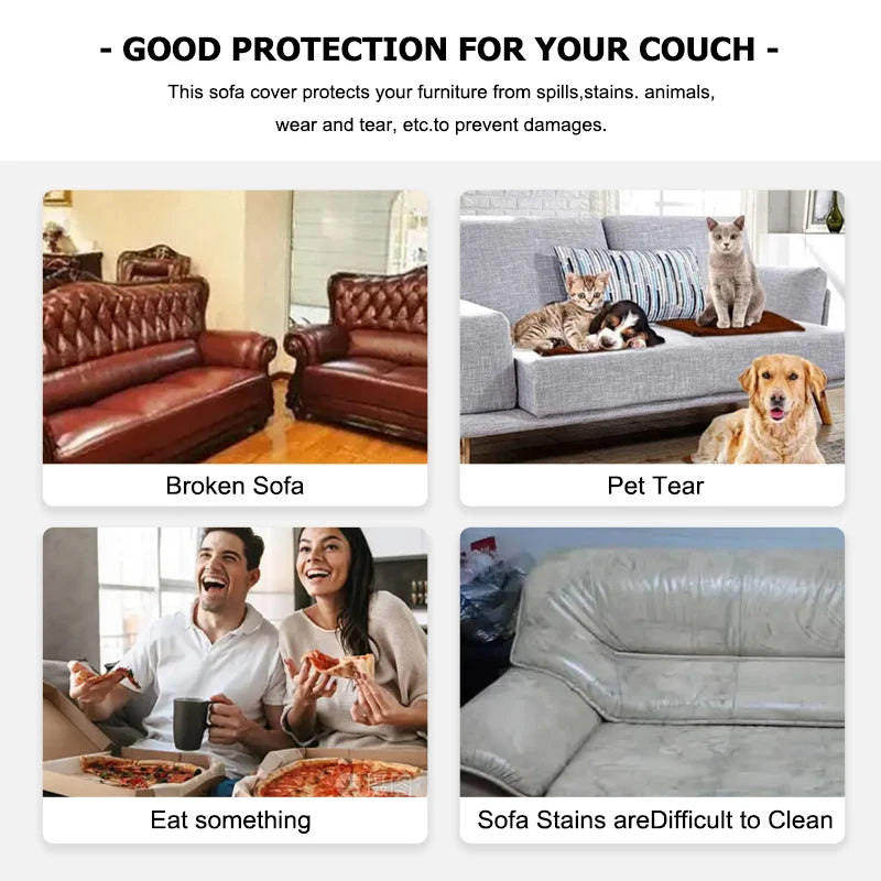 Sofalino Stretch | Elastischer Sofaüberwurf | Jacquard Design | Für 1–4 Sitzer & L-Form