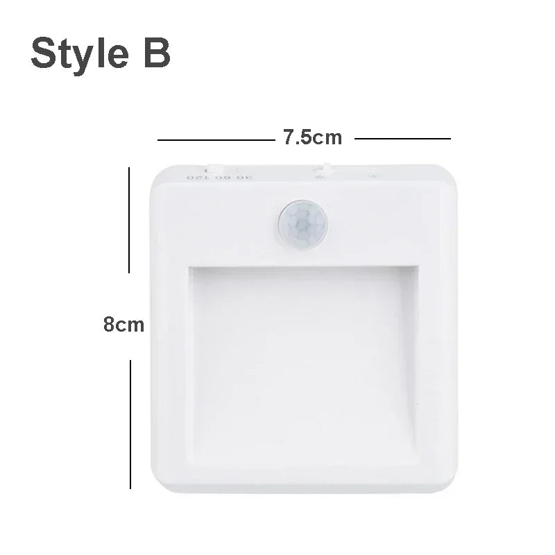 Lunarisense LED Nachtlicht | Mit Bewegungs- & Dämmerungssensor | Dimmbar & Energieeffizient | Für Schlafzimmer, Flur & Bad | EU-Stecker