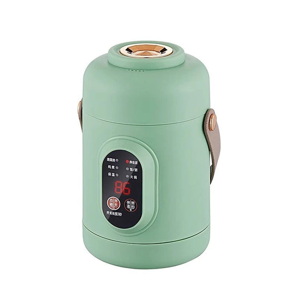 NutriCook One Elektrischer Mini-Kochtopf 1L | Tragbarer Schongarer & Suppenbereiter | Smart Timer-Funktion | Für Büro & Zuhause