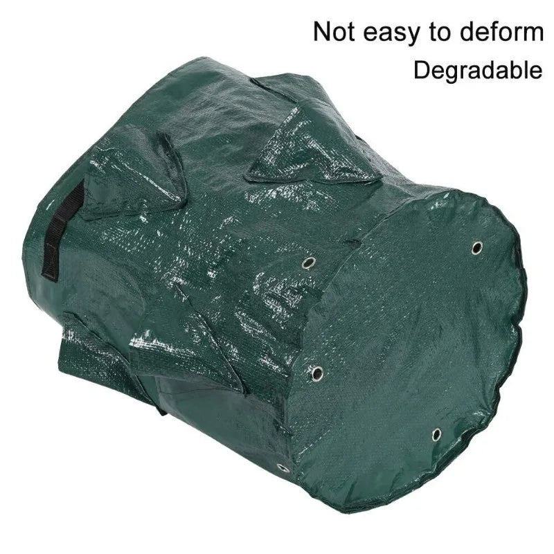 Plantuvo GrowBag Pflanzsack für Erdbeeren & Gemüse | 5/7/10 Gallonen | Mit Pflanzöffnungen & Tragegriffen | PE-Material | Faltbar & Wiederverwendbar
