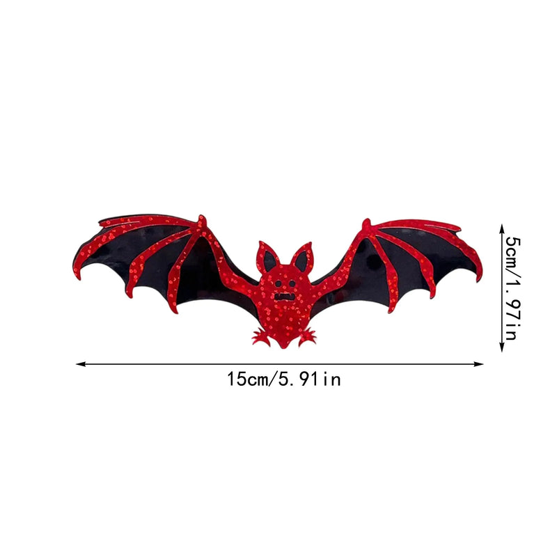 BatCave Halloween Wandsticker | 3D Fledermaus Deko | 12-teilig | Abnehmbar & Wiederverwendbar