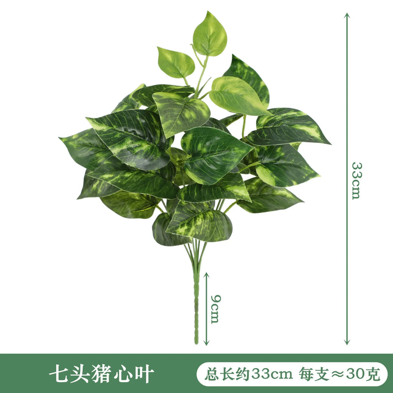 VERDIVA Kunstpflanze Dieffenbachia | Tropisches Deko-Blatt aus Seide | Pflegeleichte Deko für Tisch, Regal & Wohnzimmer