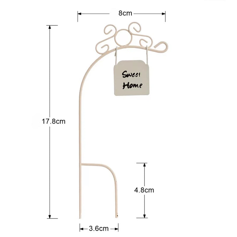 IronBloom | Retro Blumenhalter Schmiedeeisen | Antikes Zaun-Design | Balkon- & Gartendeko