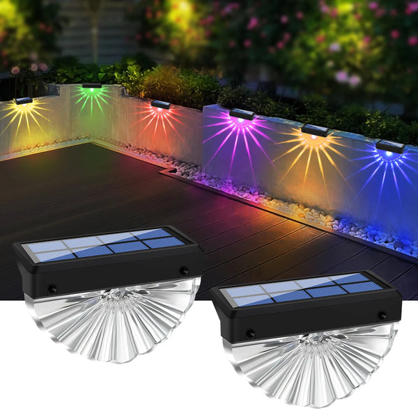 Solar-LED Außenleuchten Lumora Step | Farbwechsel oder Warmweiß | Wetterfest IP44 | Für Treppen, Zäune & Terrassen