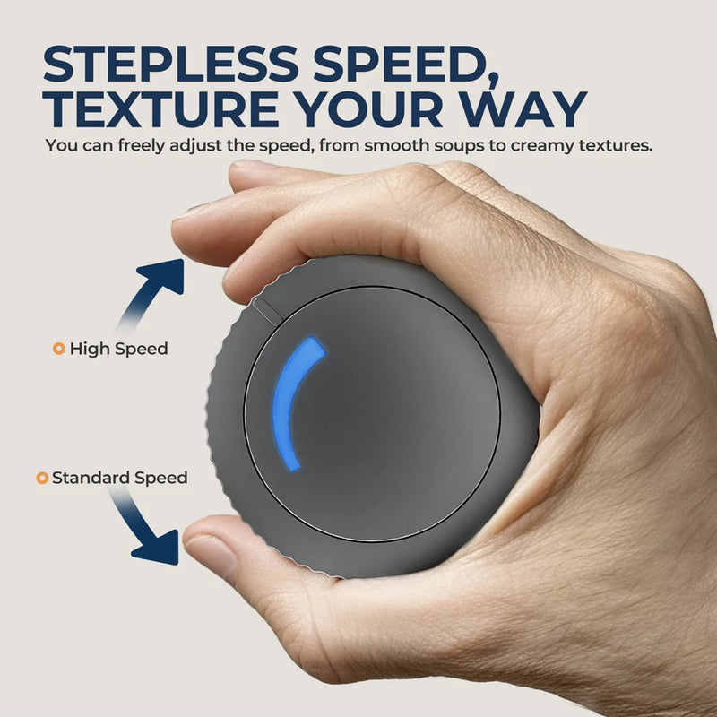 BlendMaster | 4-in-1 Stabmixer Set aus Edelstahl | 700 ml Becher, 500 ml Zerkleinerer & Schneebesen | 14 Geschwindigkeiten