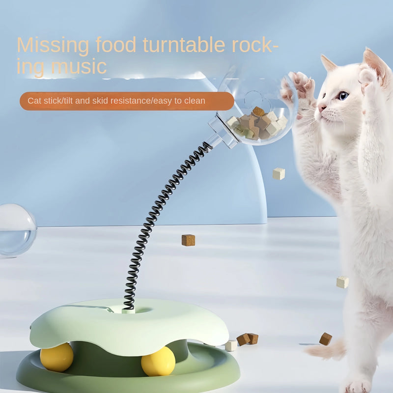 Snackuro Katzenspielzeug Snackball | Interaktiver Leckerli-Spender & Tumbler | Anti-Roll-Design | Für Katzen & kleine Hunde