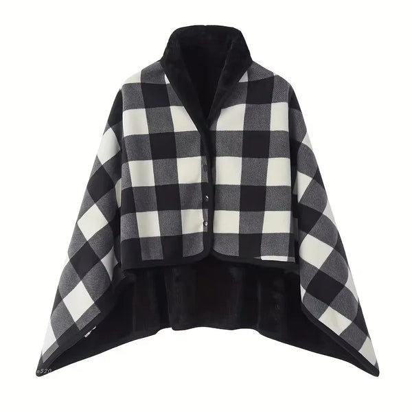 Kuschelschal CozyWrap | Tragbare Decke zum Anziehen | Weiches Flanell | Ideal für Büro & Zuhause