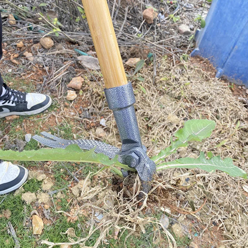 Terragrupp RootClaw Unkrautstecher mit Klauen | Aus robustem Stahl & Fußpedal | Für alle Böden