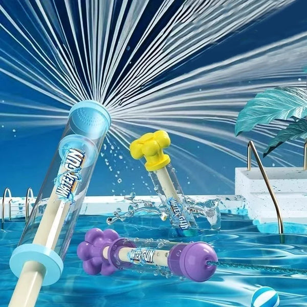 AquaZooka Feuerwerk Wasser-Spritzspielzeug | Rückzieh-Wasserpistole mit Fontäneneffekt | Für Garten, Pool & Sommeraktivitäten