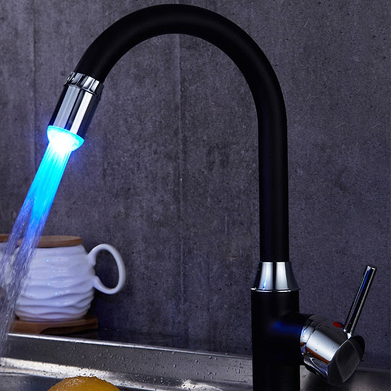 LED Wasserhahnbeleuchtung AquaLume | Farbwechsel durch Wasserdruck | Ohne Batterien | Ø 2,5 cm