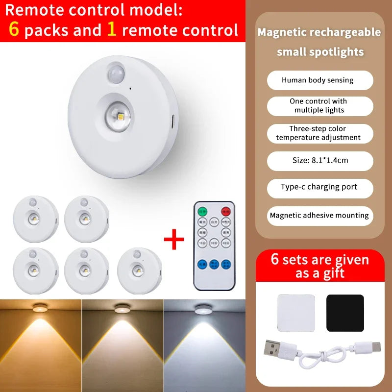 LumoLine | PIR Bewegungsmelder LED-Licht | Dimmbar & Wiederaufladbar | Kabellos