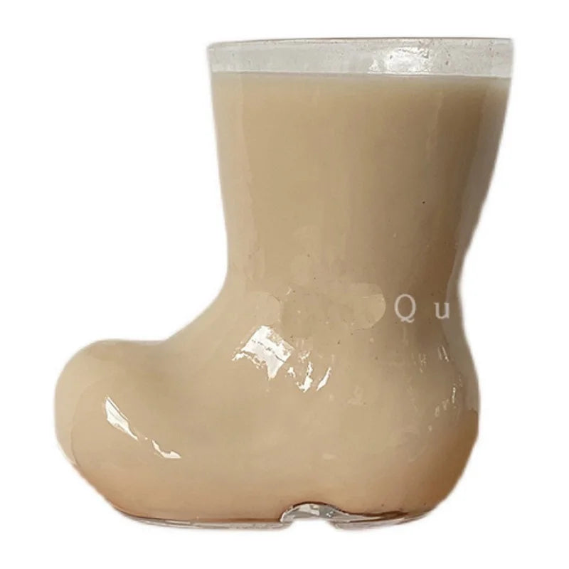 ProstStiefel Bierglas Stiefel | 300 ml | Traditionelles Partyglas | Robustes Qualitätsglas | 12×8×5 cm