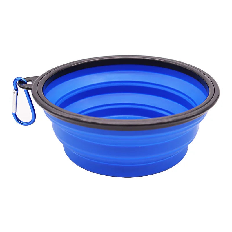 ReiseNapf FlexiBowl | 2-in-1 Faltbarer Hundenapf & Spender | Silikon | Für Unterwegs & Outdoor