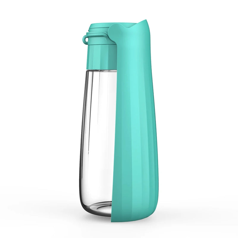 Hunde-Trinkflasche Lapuro FoldDrink | Faltbarer Wasserspender für unterwegs | 550 ml | Für kleine & große Hunde und Katzen