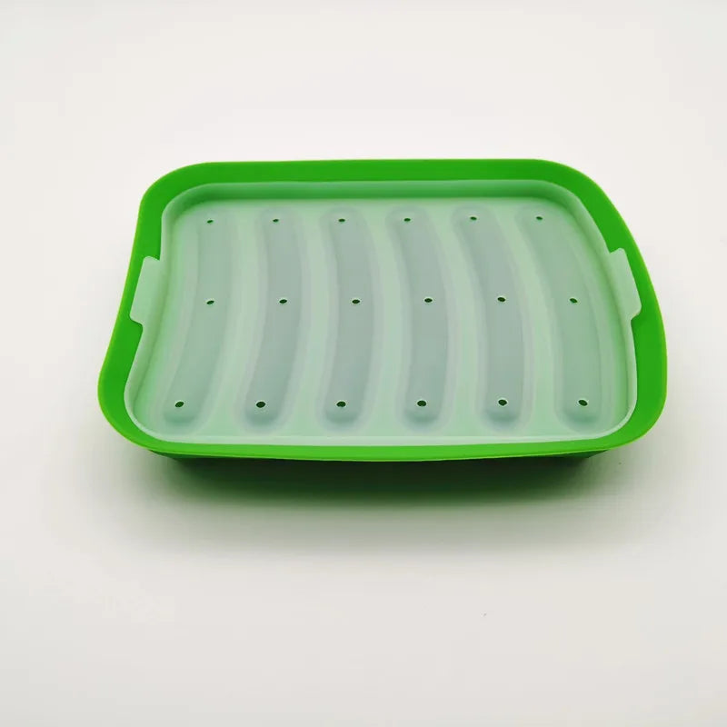 WurstiFlex Wurstform aus Silikon | Wiederverwendbare DIY-Wurstform für Hotdogs, Kuchen & Gebäck | Für Backofen, Mikrowelle & Gefrierfach geeignet