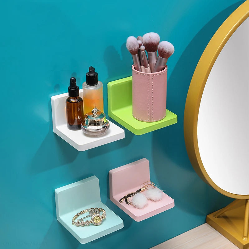 Stickaro FlexMount Wandregal Multifunktional | Selbstklebend & Bohrfrei | Für Bad, Küche & Wohnzimmer | Ideal für Seife, Fernbedienung, Schlüssel