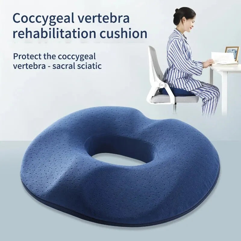 OrthoRelax | Sitzkissen mit Memory-Schaum | Entlastung für Steißbein & Wirbelsäule | Ergonomisch & Bequem