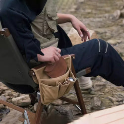 Trekvalo SideStow Seitentasche für Campingstuhl | Robuste Aufbewahrung für Outdoor & Angeln | Canvas