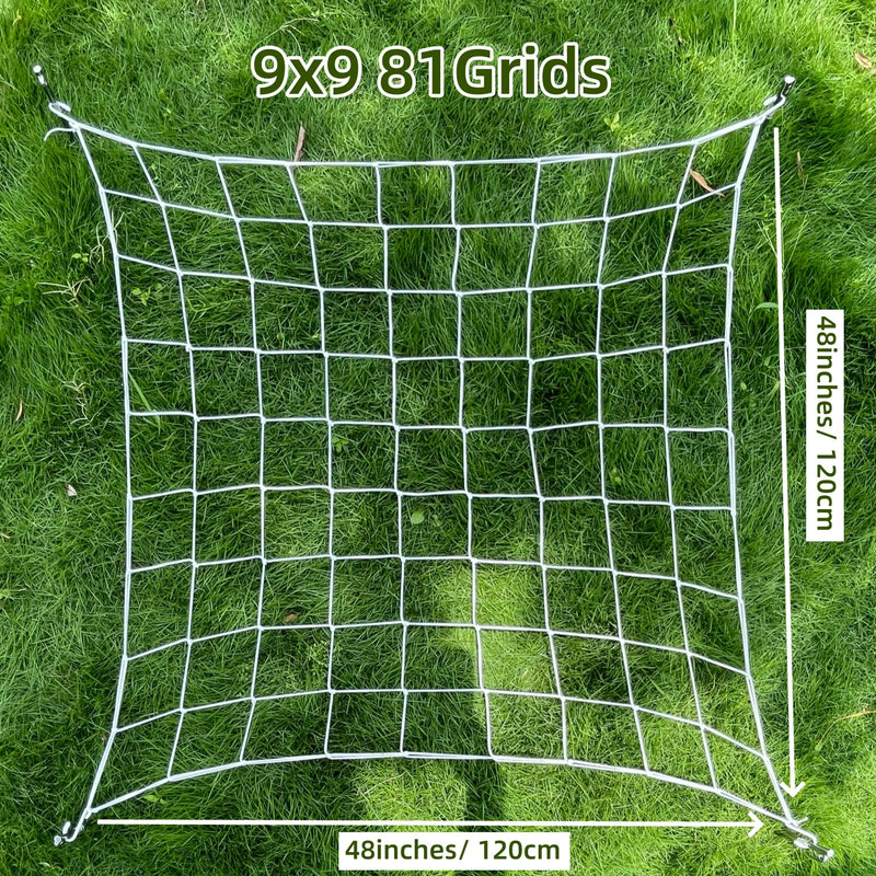 FlexiGrow Net | Elastisches Ranknetz mit Haken | 10 × 10 cm Maschen | Für Growbox, Pflanzen & Hydrokultur