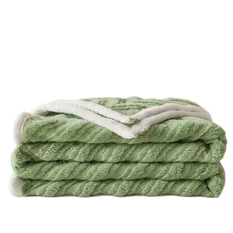 Veluvia Home | Flauschige Winterdecke | Samtweiches Coral Fleece & Flanell | Kuschelig Warm | Für Sofa & Bett