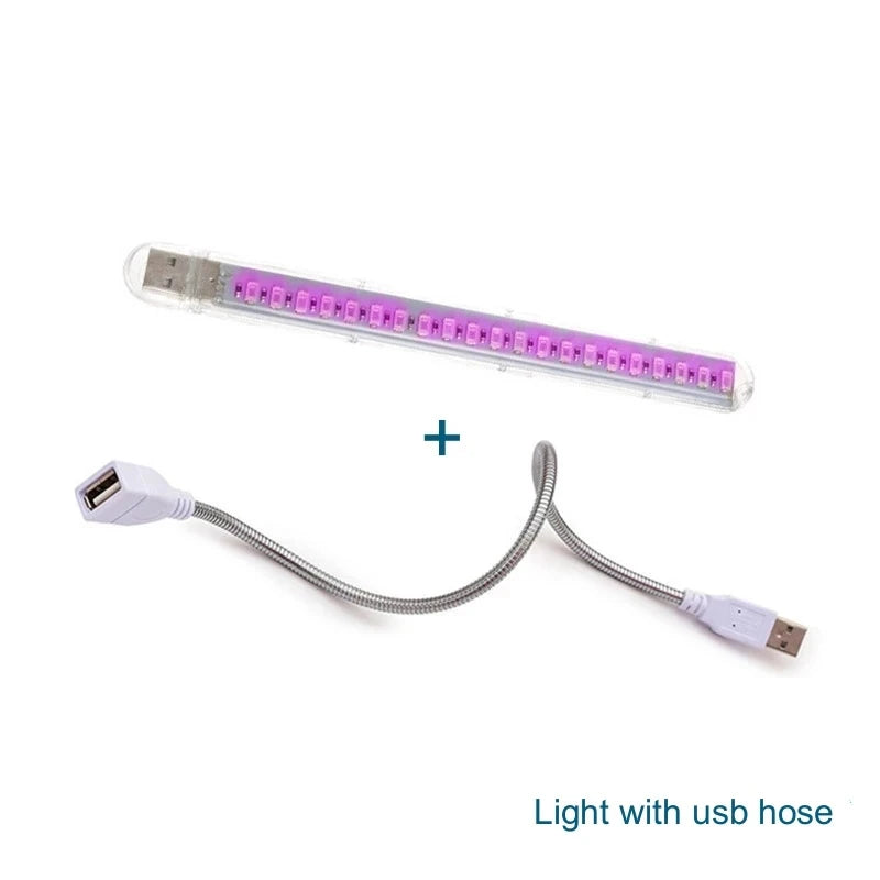 LED Pflanzenlampe GrowNova FlexLight | USB Pflanzenlicht 5V | Vollspektrum mit Flexarm | Für Indoor-Gewächshaus & Hydrokultur