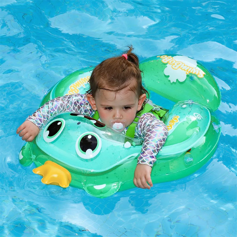 Babyschwimmring AquaBär | Sicherer Schwimmspaß für Babys | Für 6–36 Monate | Umweltfreundliches PVC
