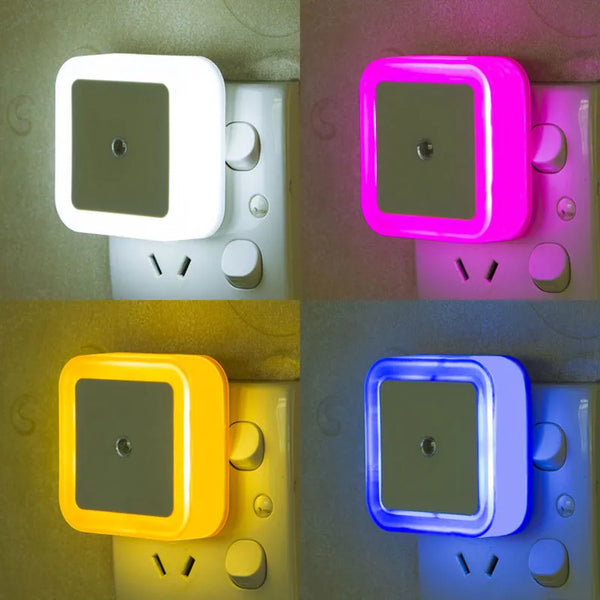 Lunaris Mini LED Nachtlicht | Mit Lichtsensor & EU-Stecker | Energiesparend & Sanftes Licht für Kinderzimmer, Schlafzimmer & Flur