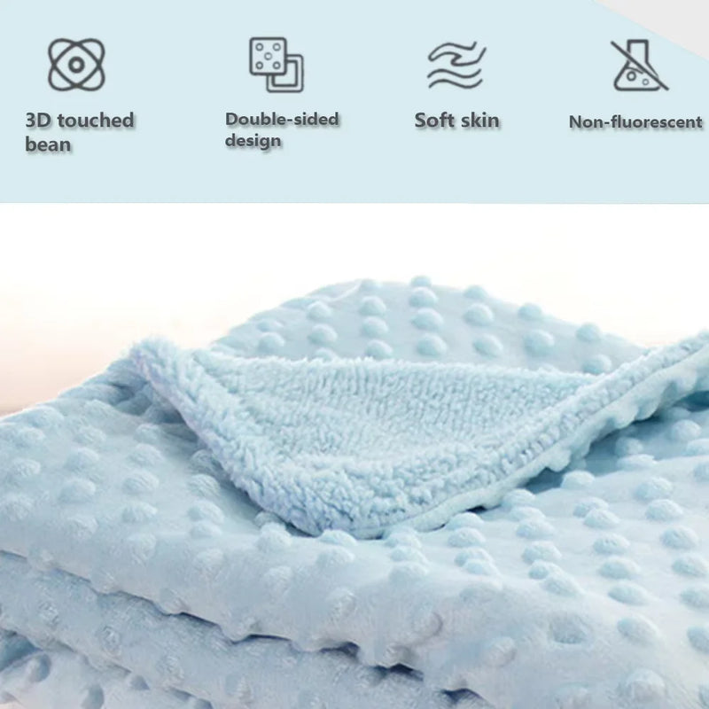 CuddleNest Baby | Babydecke & Pucktuch | Weiches Fleece & Baumwolle | Wärmend & Atmungsaktiv | Für Neugeborene