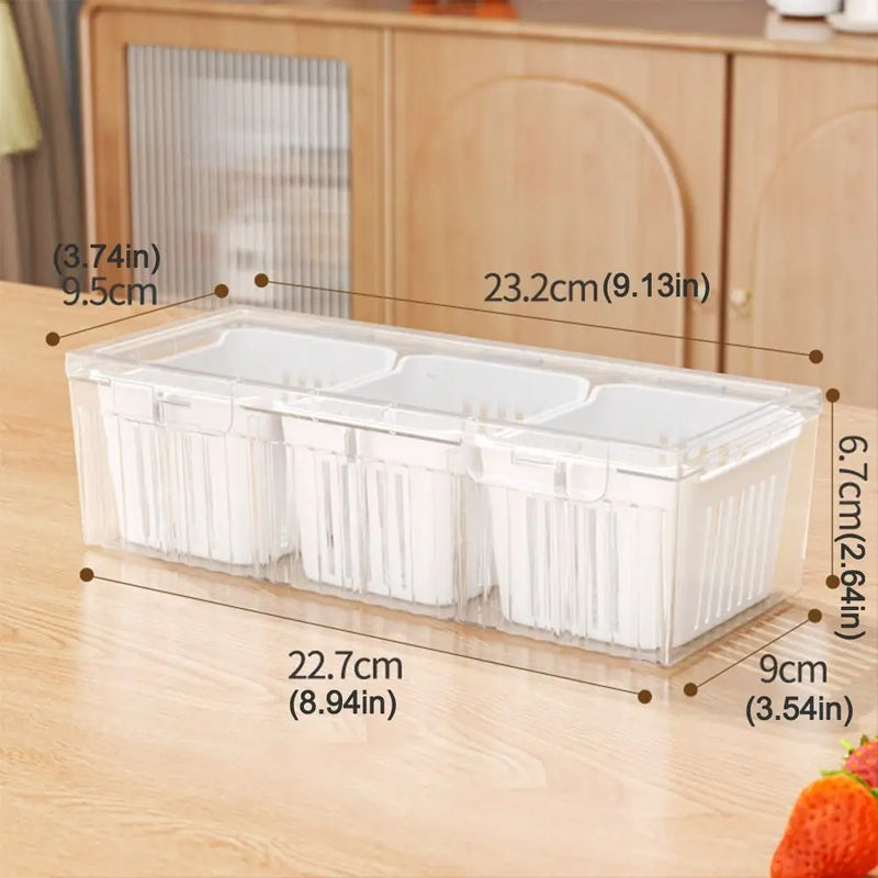 Organixo | Aufbewahrungsbox | Kompakt & Stapelbar | ABS | 22,7 x 9 x 6,7 cm