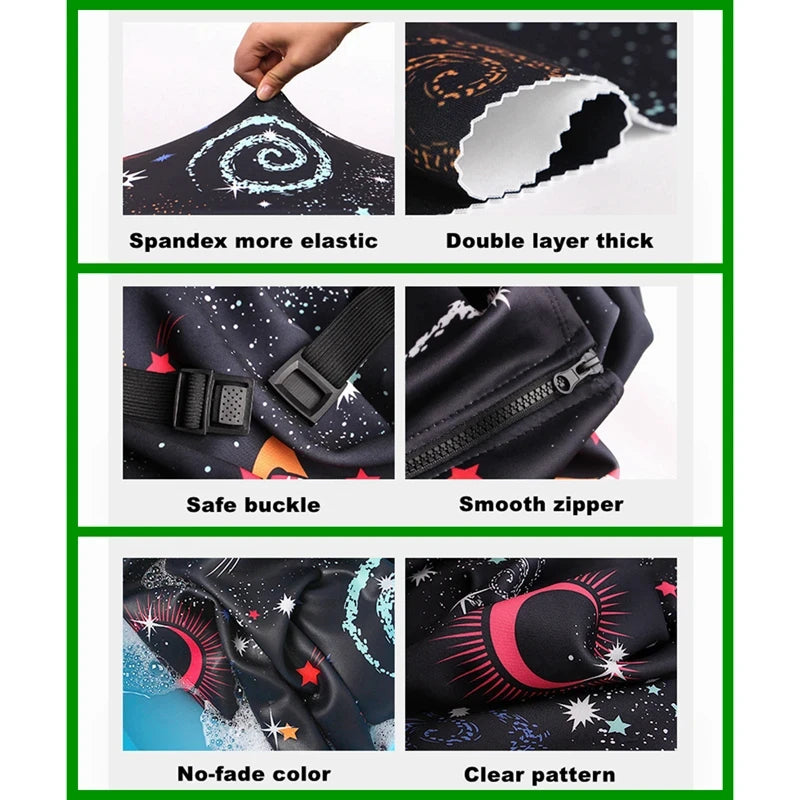 Kofferhülle TravelPaw FlexCover | Elastischer Gepäckschutz mit Tiermotiven | Für 18–32 Zoll Koffer | Reißfest & Waschbar