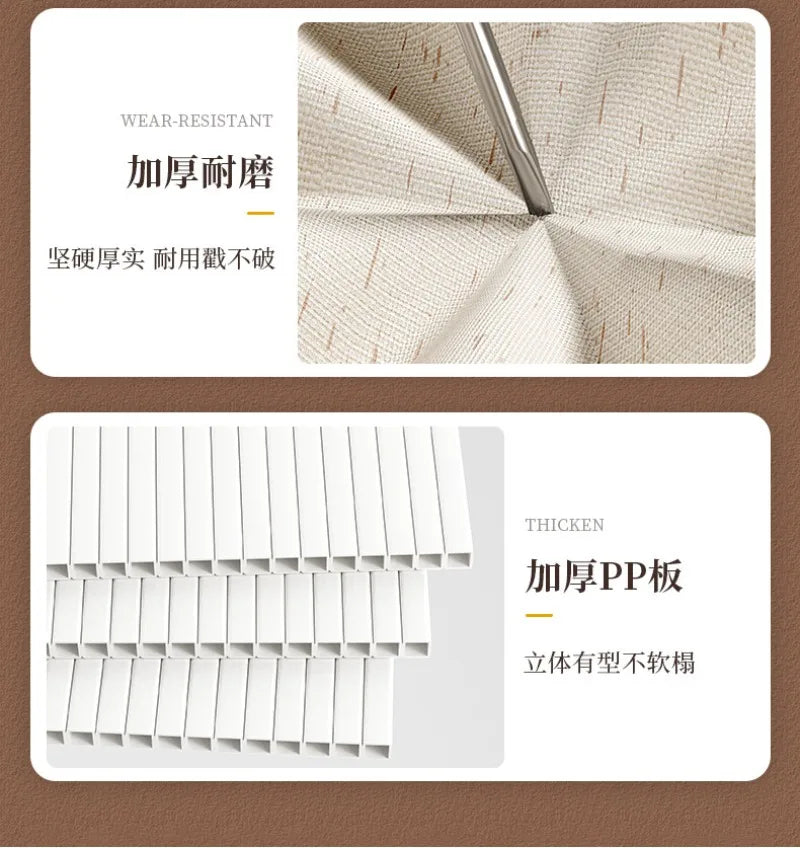 Storvana Aufbewahrungsbox XXL | Robuste Stoffbox mit Deckel & Reißverschluss | Faltbare Hard-Shell-Box aus Baumwoll-Leinen | Ideal für Kleidung, Decken & Spielzeug