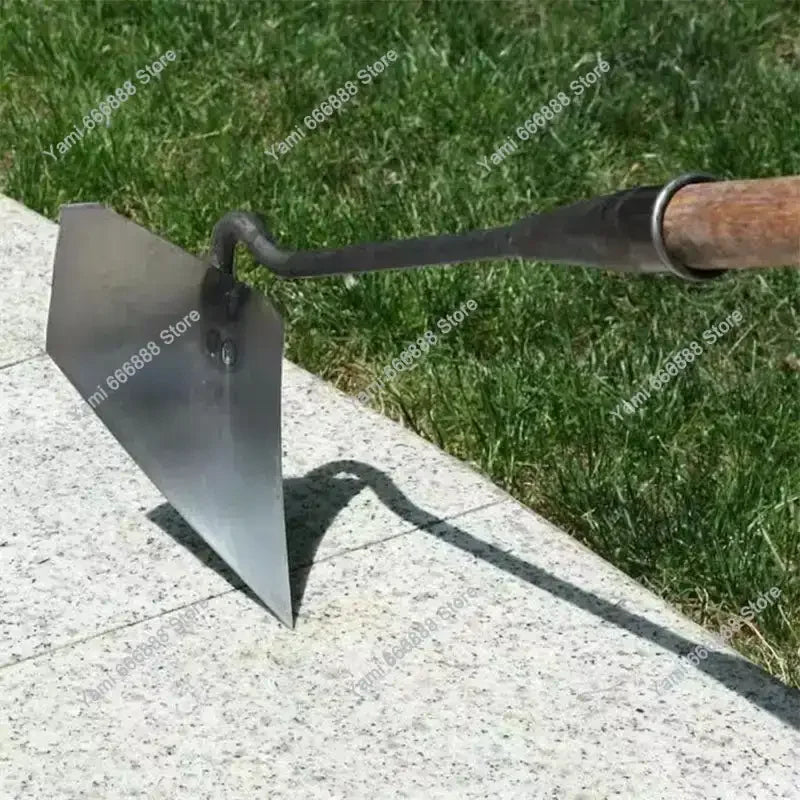 TerraForge Spitzhackenkopf aus Manganstahl | 42 cm gebogener Griffansatz | Rostfrei & Extrem Robust | Für Umgraben & Unkrautentfernung