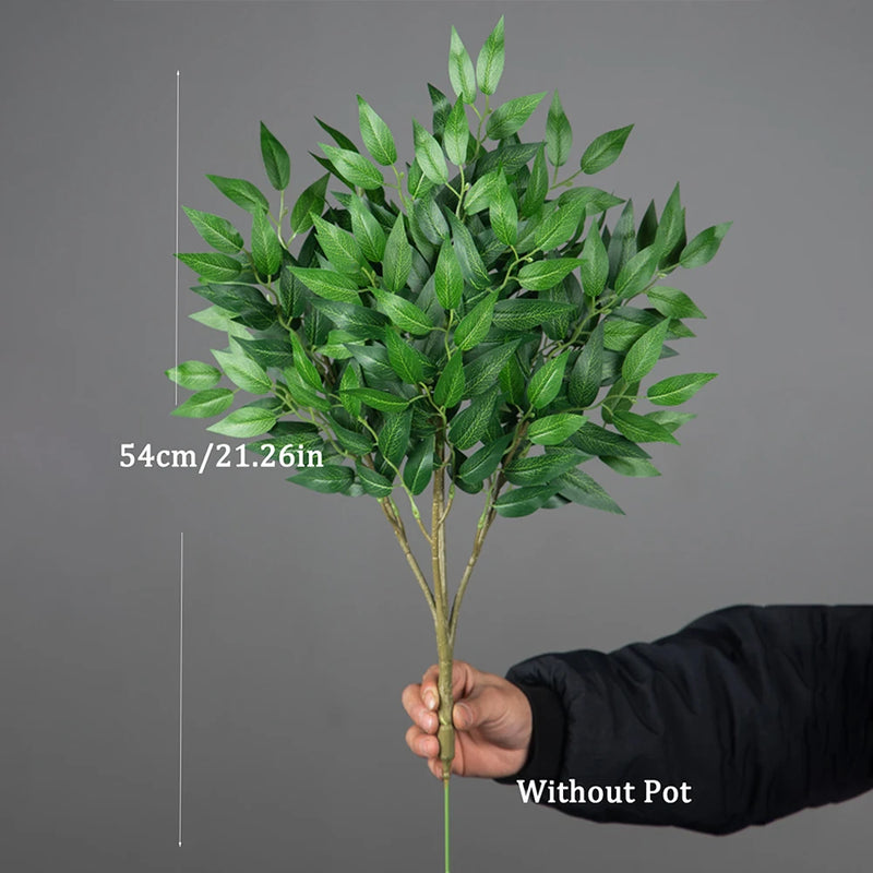 EverGreenia Kunst-Eukalyptus | 42–64 cm Höhe | Realistische Deko-Pflanze | Für Zuhause & Büro