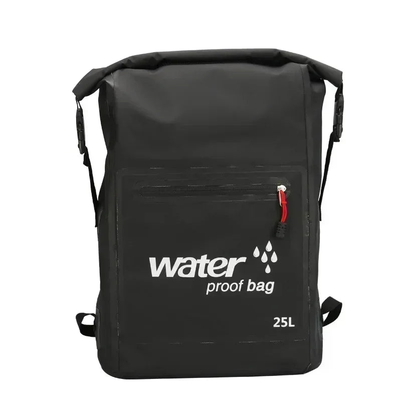 Wasserdichter Rucksack AquaDryX 25L | Schwimmender Packsack | Rolltop & Atmungsaktiv | Ideal für Kajak, Trekking & Outdoor