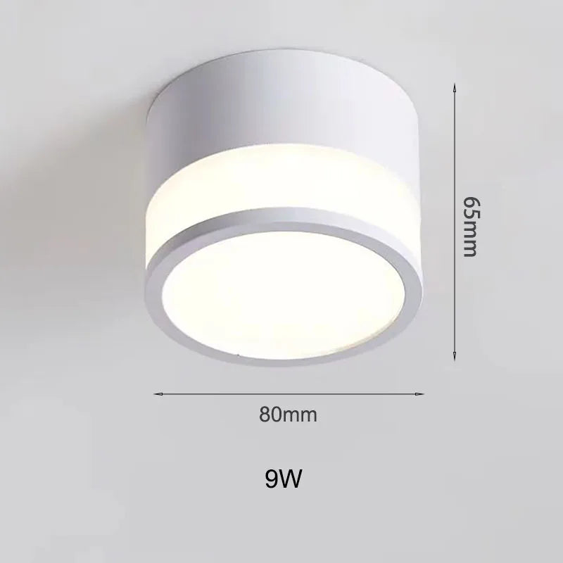NordicGlow Deckenstrahler | LED Aufbaulicht 9W / 15W | Warm-, Neutral- & Kaltweiß | Aluminium Designleuchte